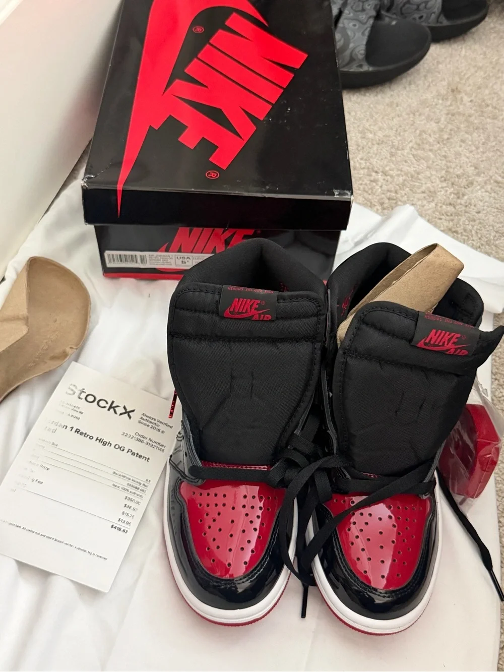 Jordan shoe box — Black and Red branding